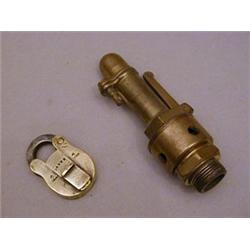 A BRASS RAILWAY LOCOMOTIVE WHISTLE