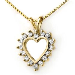 Natural 1.0 ctw Diamond Pendant 14K Yellow Gold