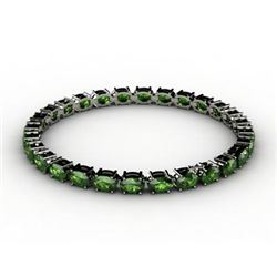 Genuine  21.24 ctw Tourmaline Bracelet 18kt White or Yellow Gold 9.9g