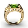 Image 1 : Genuine 3.85 ctw Peridot Ring 14kt Yellow or White Gold 4g,  RS 7