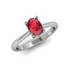 Image 1 : Genuine 3.15 ctw Ruby Ring 18kt White or Yellow Gold