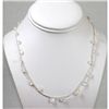 Image 1 : 30.19 ctw Natural Opal Eye Drop Necklace with brass clasp
