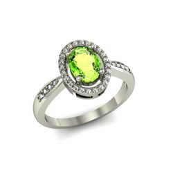 Periodt 1.60 ctw & Diamond Ring 18kt W/Y  Gold