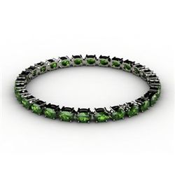 Genuine 18.00 ctw  Tourmaline Bracelet 18kt White or Yellow Gold 7g