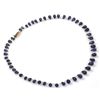 Image 1 : Natural Tanzanite Smooth Teardrop Beads Stringing Necklace Gemstones 80.25ctw with brass clasp