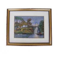 Gemstone Painting - Approx. Wgt. 2.5 kgs. Made of Real Gemstone
