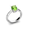 Image 1 : Genuine 2.50 ctw Peridot Ring 14kt White or Yellow Gold