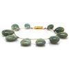 Image 3 : Natural Milky Calm Green Aquamarine Smooth Pear Shape Briolettes Stringing Bracelet 177ctw with bras