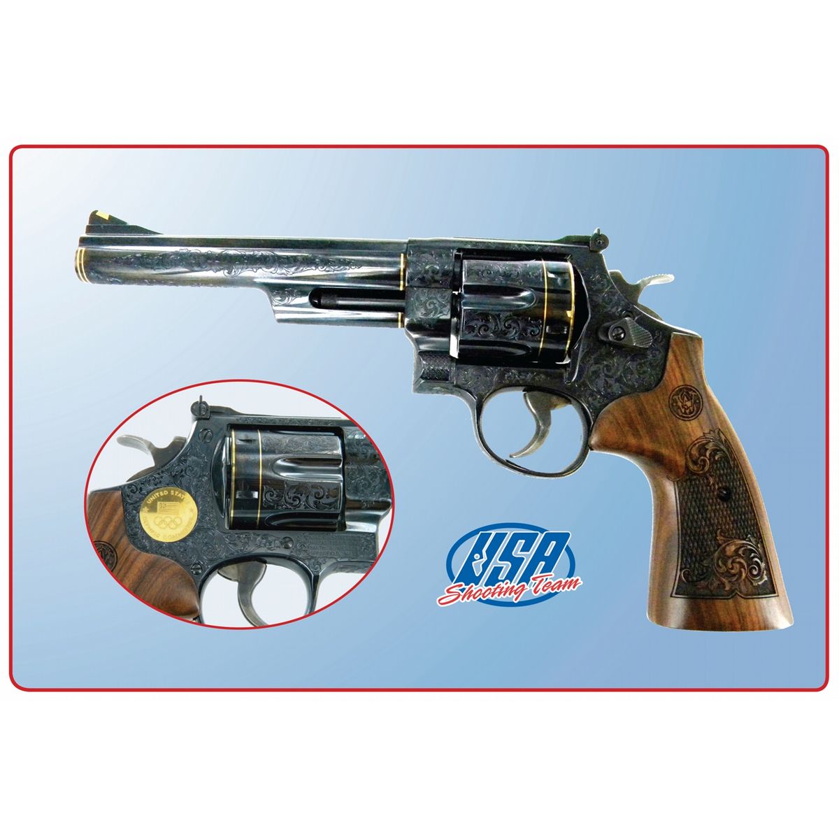 Smith & Wesson Custom Engraved Model 29 Revolver - Dallas Safari Club