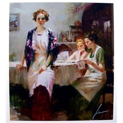 Pino - famous Artist & Illustrator - original Hand Signed Work "Distant Thoughts"