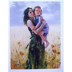 Pino - famous Artist & Illustrator - original Hand Signed Work "Close to My Heart"