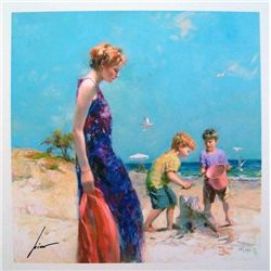 Pino - famous Artist & Illustrator - original Hand Signed Work "Good Ole Days"