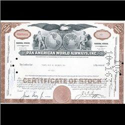 1960s Pan Am Stock Certificate Scarce (CUR-06408)