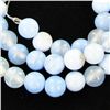 Image 2 : 165twc Blue Lace Agate Small Bead Strand 16" (JEW-3000)