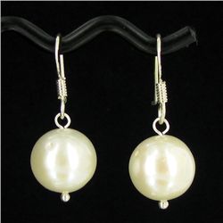 White South Sea Pearl Earrings (JEW-3507)