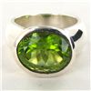 Image 1 : 70.24twc Peridot Sterling Ring (JEW-2821)