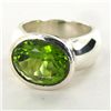 Image 2 : 70.24twc Peridot Sterling Ring (JEW-2821)