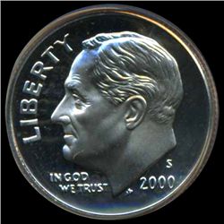 2000S Roosevelt Dime Top Graded Proof GEM (COI-3744)