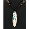 Image 2 : Tibet Shell Agate Bead Nickel Necklace (JEW-3260)