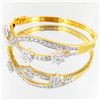 Image 2 : 81.9twc Lab Diamond Gold Vermeil Bracelet (JEW-3535)