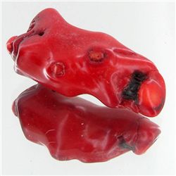 91.25ct Red Coral Freeform (MIN-000646)