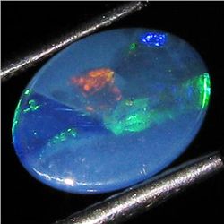 0.87ct Australian Black Opal Doublet Full Fire (GEM-36115)