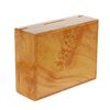 Image 5 : Inlaid Burl Box Handmade Rare Afzelia Wood (DEC-082)