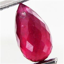 1.27ct Red Ruby Briolette (GEM-40688)