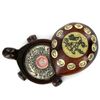 Image 1 : Tibet Teak Turtle Bone Zodiac Compass (ANT-1780)