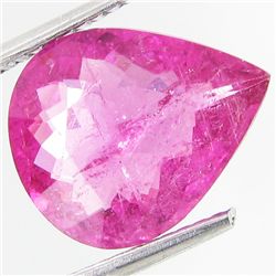 3.37ct  Red Pink Rubellite Tourmaline Pear (GEM-29516)