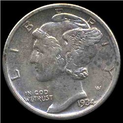 1934 Mercury Dime Higher Grade (COI-8364)