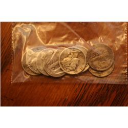 Lot of 8 Mercury Dimes