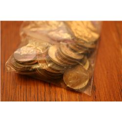 Lot of 50 World Coins and Tokens