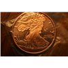 Image 1 : 1 oz .999 Pure Copper Round "Seated Liberty"