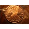 Image 1 : 1 oz .999 Pure Copper Round "Seated Liberty"