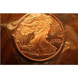 1 oz .999 Pure Copper Round "Seated Liberty"