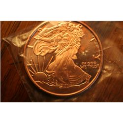 1 oz .999 Pure Copper Round "Seated Liberty"