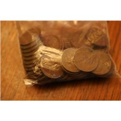Lot of 50 Wheatback Pennies