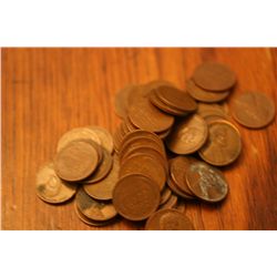 Lot of 50 Wheatback Pennies