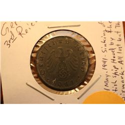 1941B Nazi Third Reich 10 Pfennig