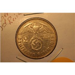 1937A Nazi Third Reich 2 Mark "Silver"