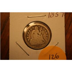 1857 Seated Dime