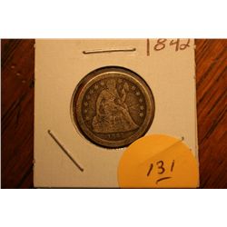 1842 Seated Dime