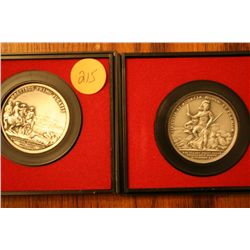 2 Pewter Medals