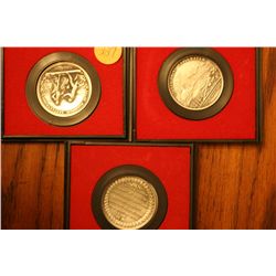 3 Pewter Medals