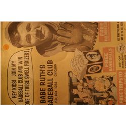 Reproduction Babe Ruth Sign
