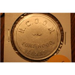 N.C.O.O.M. Fort Hood Texas Trade Token
