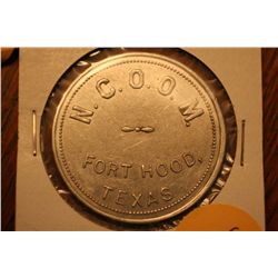 N.C.O.O.M. Fort Hood Texas Trade Token
