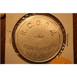 N.C.O.O.M. Fort Hood Texas Trade Token
