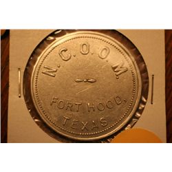 N.C.O.O.M. Fort Hood Texas Trade Token